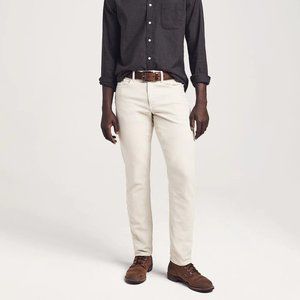 Faherty Men's Stretch Terry 5-Pocket Jean (Stone)